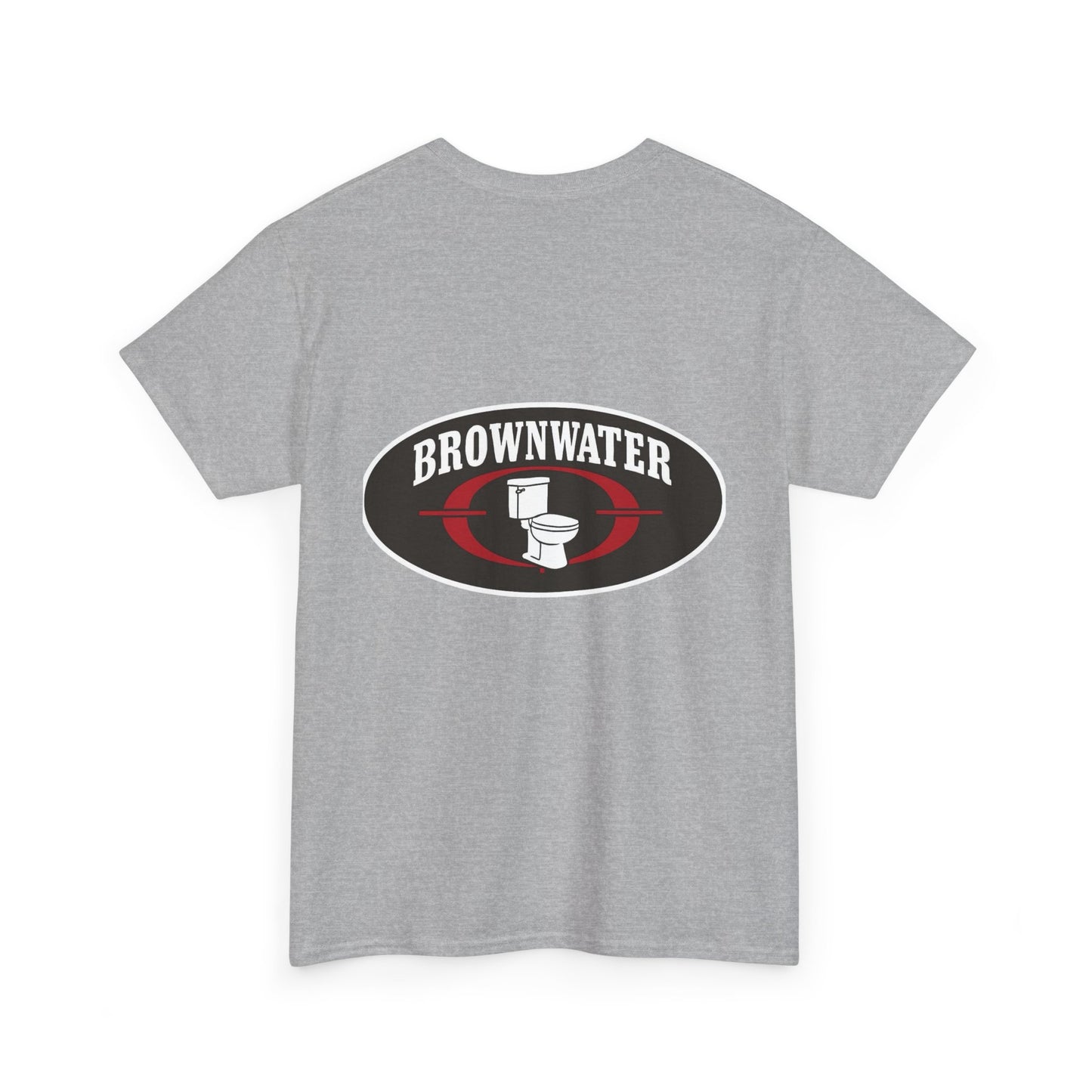Brownwater Logo Tee — Retro Oval Graphic Cotton T‑Shirt