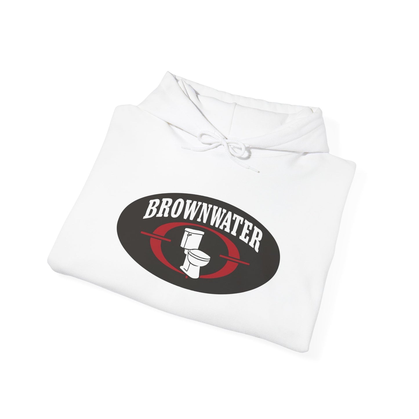Brownwater Logo Hoodie - Retro Oval Fishing Crew Sweatshirt