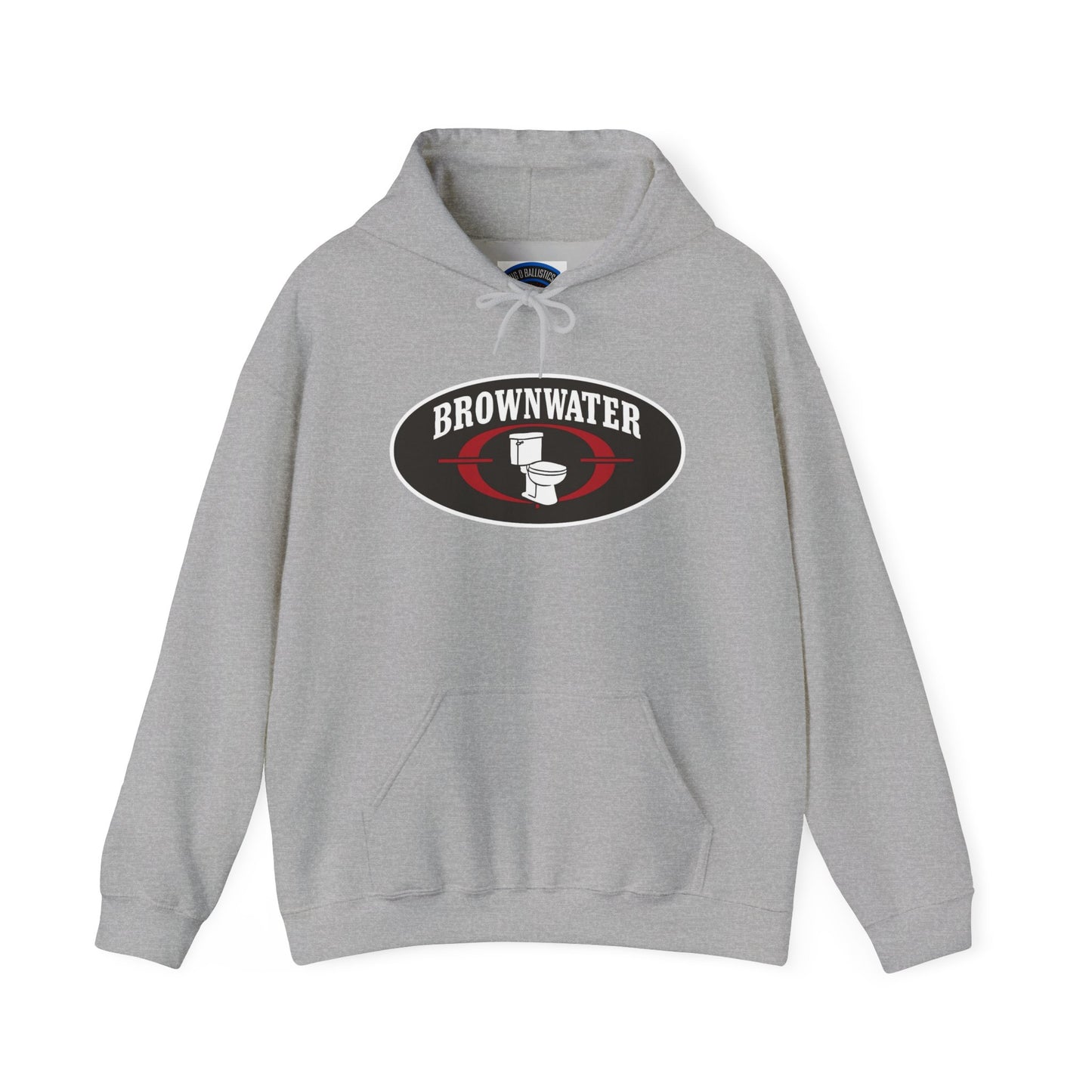 Brownwater Logo Hoodie - Retro Oval Fishing Crew Sweatshirt