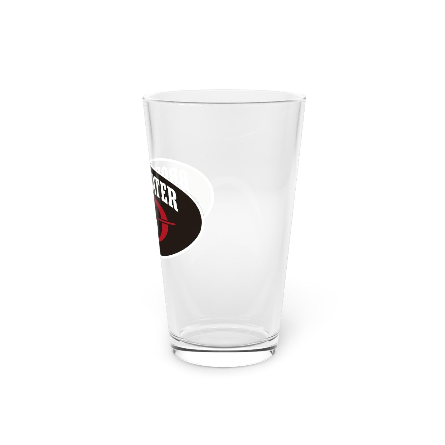 Pint Glass - "Brownwater" Logo Beer Glass, 16oz