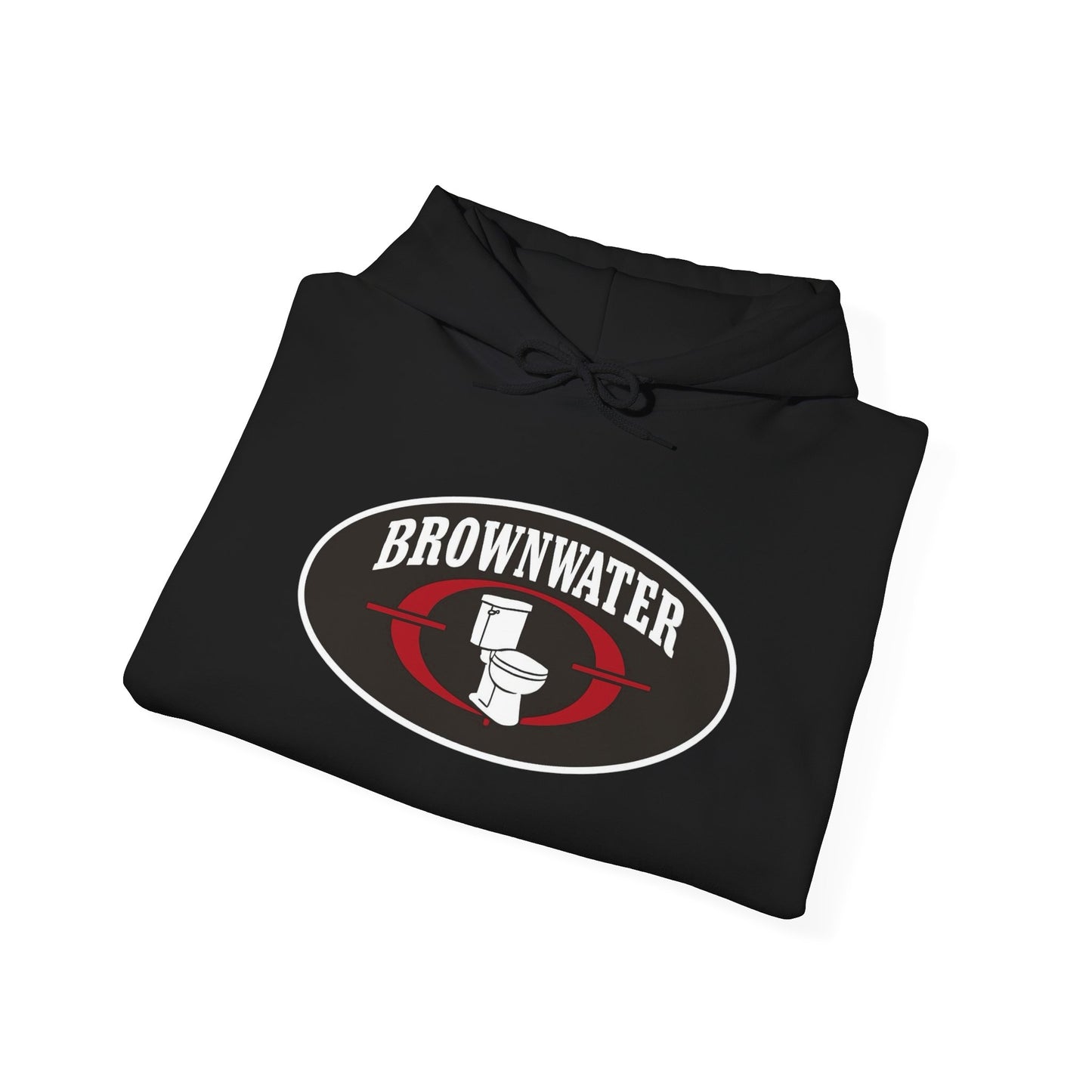 Brownwater Logo Hoodie - Retro Oval Fishing Crew Sweatshirt