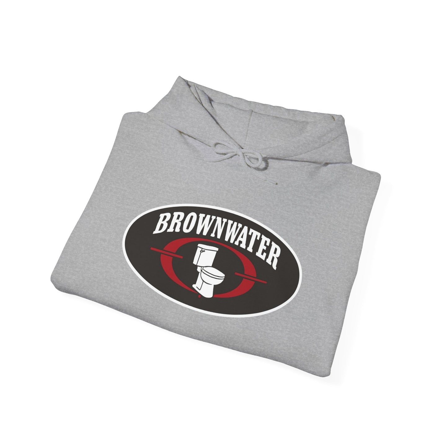 Brownwater Logo Hoodie - Retro Oval Fishing Crew Sweatshirt