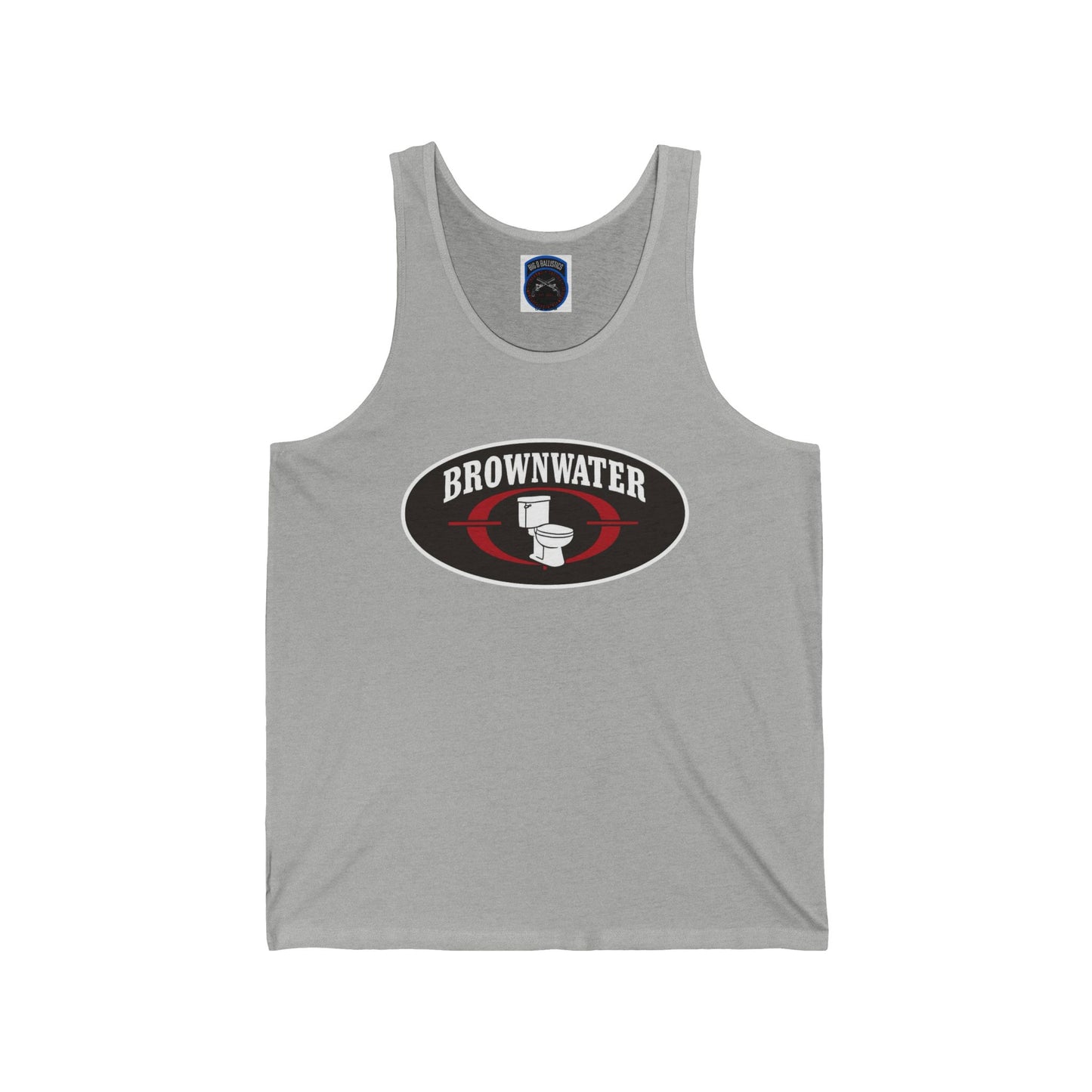 Brownwater Logo Tank Top — Funny Toilet Graphic Sleeveless Shirt